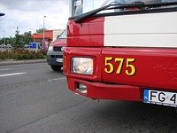 Kolizja MANa NL202 #575 z golfem